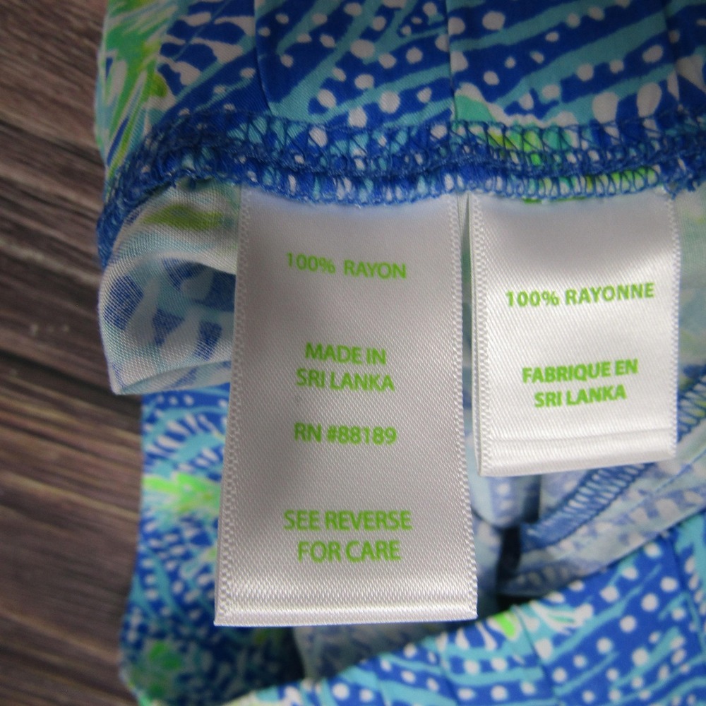 Lilly Pulitzer Pants Womens XXS Blue Bal Harbour Palazzo Bennet Tropic Rayon NWT - Picture 3 of 6